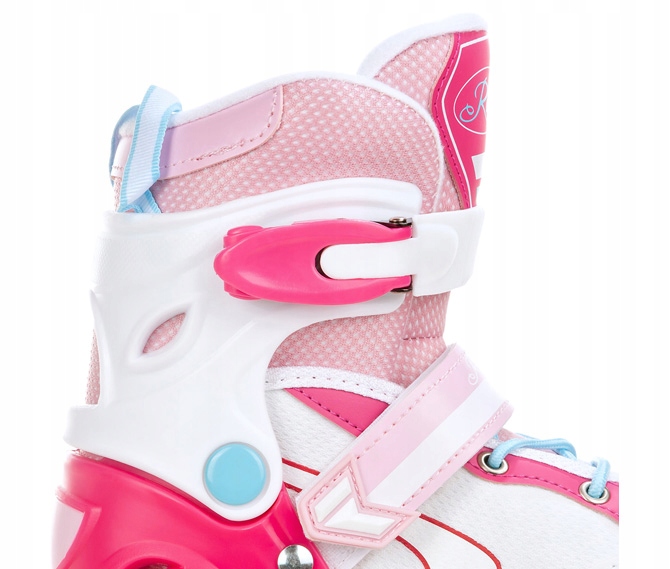 Rolki Regulowane RAVEN Lia Pink 30-33 Kółko LED