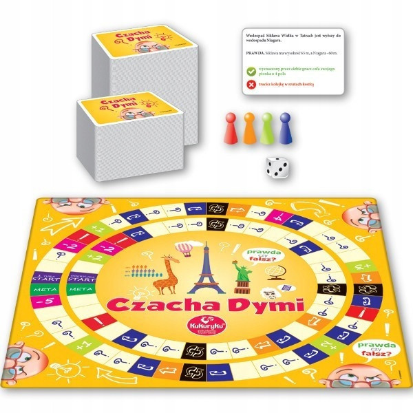 Czacha Dymi Gra Planszowa Dla Dzieci Rodzinna 8+ Kukuryku 62134