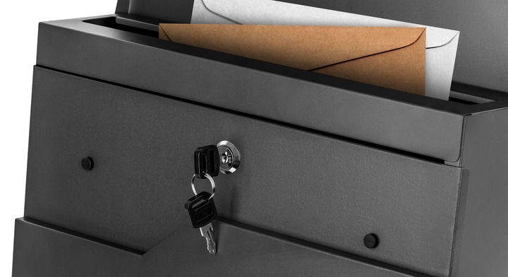 Skrzynka na Listy Gazety Pocztę Pocztowa Antracyt Duża Listowa A4 do Domu