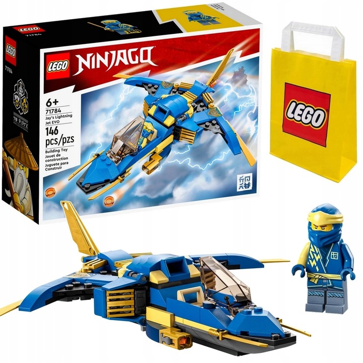 LEGO NINJAGO 71784 SAMOLOT JAYA NIEBIESKI NINJA