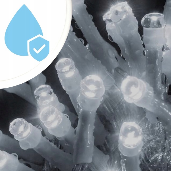 LAMPKI CHOINKOWE ŚWIĄTECZNE 1000LED ZEWNĘTRZNE WEWNĘTRZNE BIAŁE ZIMNE 68M