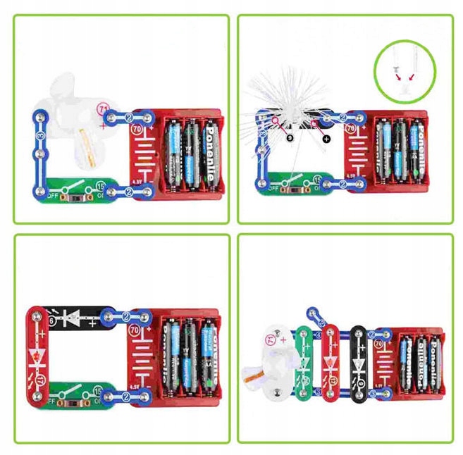 LABORATORIUM ELEKTRONIKI MAŁY ELEKTRONIK ZABAWA NAUKOWA - ZESTAW DLA DZIECI