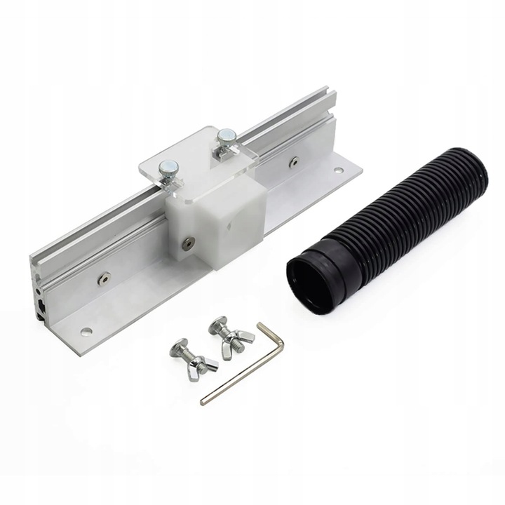 ALUMINIOWA PŁYTA DO STOŁU FREZARKI Z PROWADNICĄ UKOŚNĄ I PŁOTEM PROFESJONAL