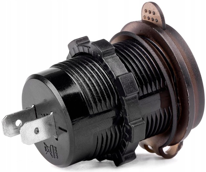 GNIAZDO SAMOCHODOWE ŁADOWARKA QC 2xUSB WOLTOMIERZ