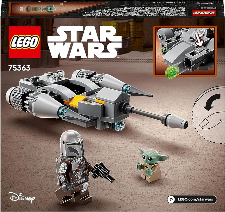 LEGO Star Wars Myśliwiec N-1 Mandalorianina w mikroskali klocki 75363 Grogu