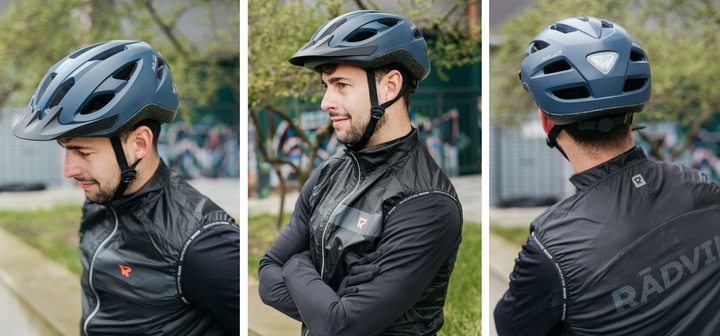 Kask rowerowy MTB / CITY / Cross 53-60cm + wbud. światło LED XLC BH-C32 241