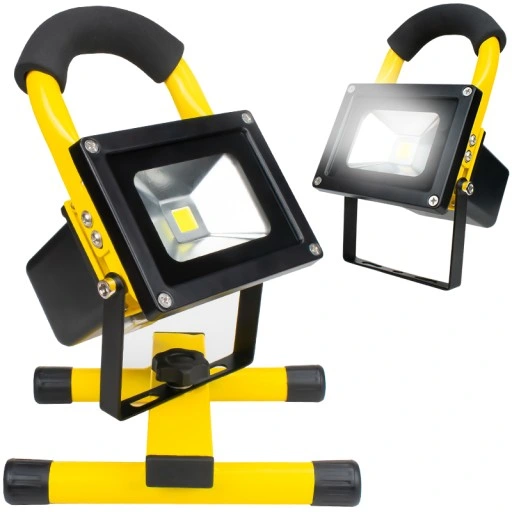 HALOGEN REFLEKTOR 10W BEZPRZEWODOWY AKUMULATOROWY BATERIA NAŚWIETLACZ IP65