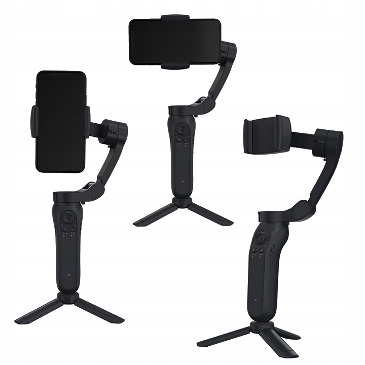 GIMBAL DO TELEFONU RĘCZNY STABILIZATOR OBRAZU iOS ANDROID SKŁADANY SELFIE