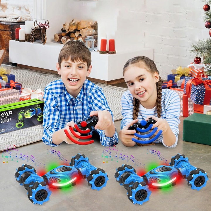 SAMOCHÓD ZDALNIE STEROWANY RC RĘKĄ GESTAMI PILOT AUTO PODŚWIETLENIE LED 4x4