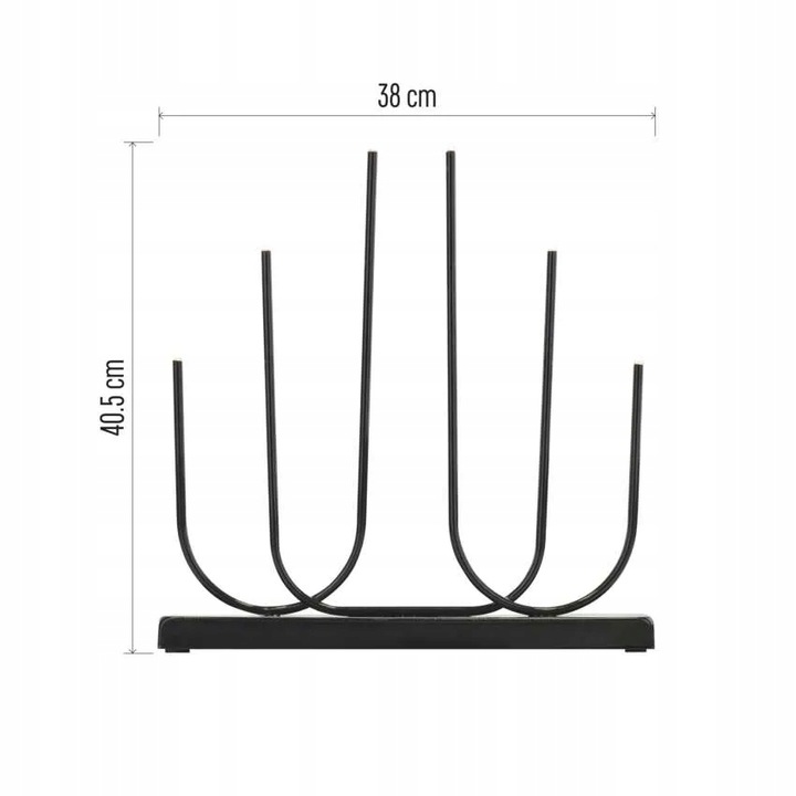 Świecznik świąteczny 6 LED 40 cm 2x AA metal ciepła biel IP20 timer EMOS