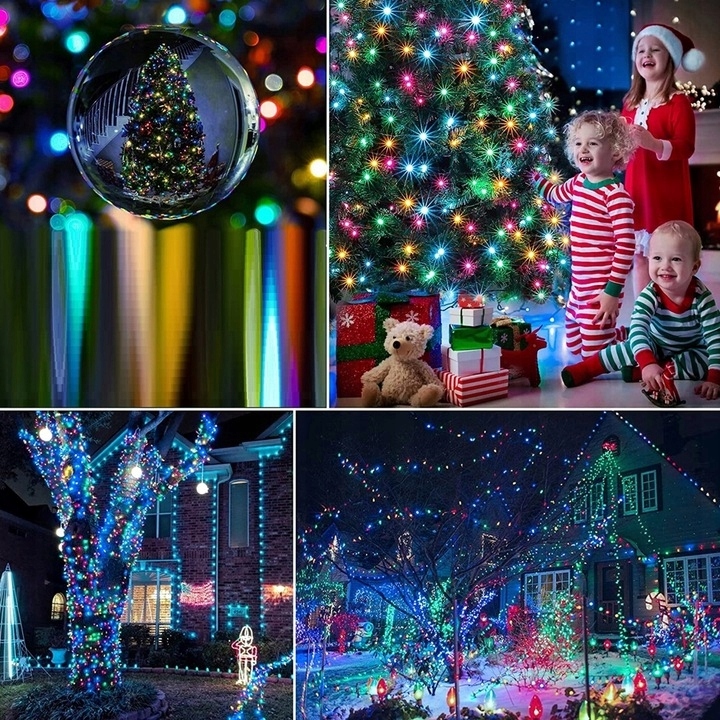 LAMPKI CHOINKOWE 1000 LED ZEWNĘTRZNE i WEWNĘTRZNE KOLOROWE MULTI