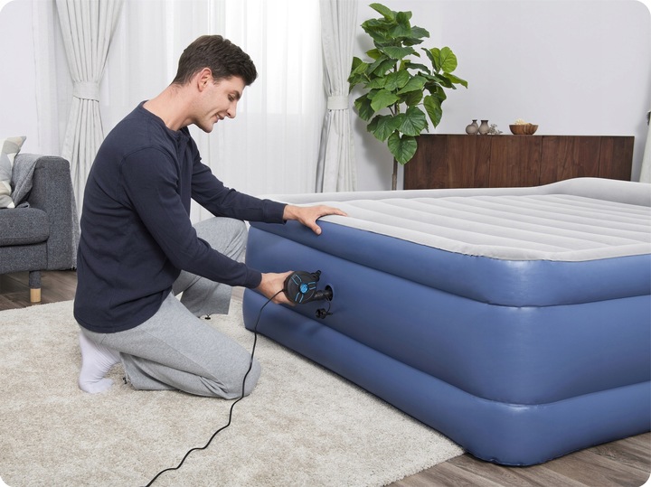 Pompka elektryczna do materaca materaców dmuchanych 220V Bestway 3 końcówki