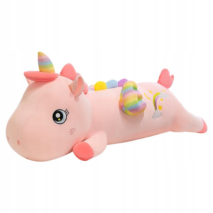 DŁUGI jednorożec MASKOTKA PLUSZAK 110cm