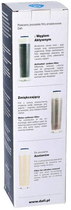 FILTR WKŁAD PRZEPŁYWOWY DAFI POLIPROPYLENOWY x4