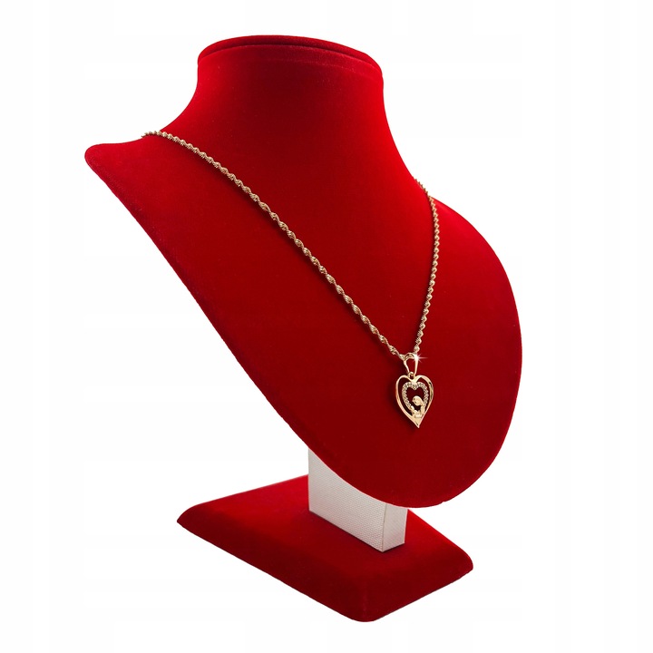 ZŁOTY ŁAŃCUSZEK Z MEDALIKIEM PAMIĄTKA I KOMUNII ŚWIĘTEJ + GRAWER + GRATISY