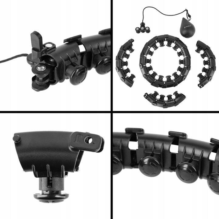 HULA HOP ODCHUDZAJĄCE Z WYPUSTKAMI OBCIĄŻNIKIEM REGULOWANE PLUS SIZE