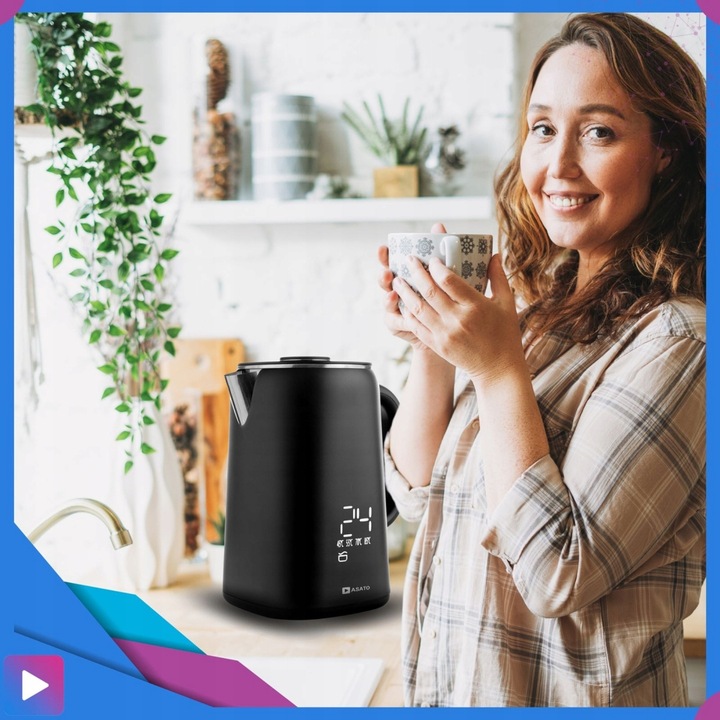 Czajnik Elektryczny z Wyświetlaczem 1,7L Dotykowy Regulacja Temperatury