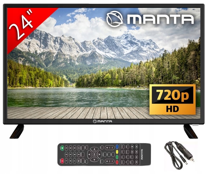 Telewizor Manta 24LHN124D 24" LED HD RS Sound System DD+ DVB-T2/HEVC