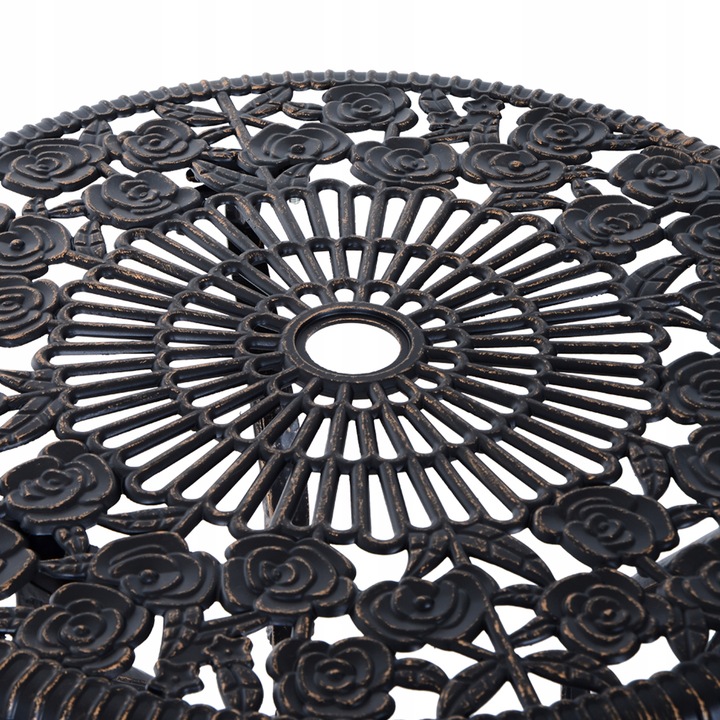 Stół i 2 Krzesła Outsunny 3-częściowy Zestaw Mebli Ogrodowych