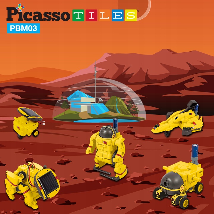 Robot solarny interaktywny 6w1 6 robotów zasilany słońcem edukacyjny kosmos