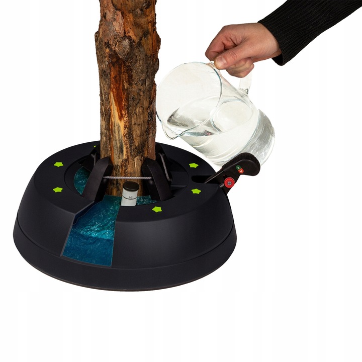 STOJAK CHOINKOWY KAMAI PODSTAWKA NA DRZEWKO 2,5M + GRATIS 100 ŚWIATEŁEK LED