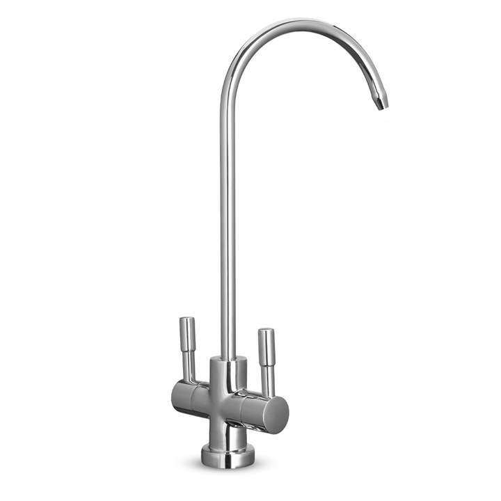 Wylewka podwójna USTM chrom odwrócona osmoza podłączenie QC