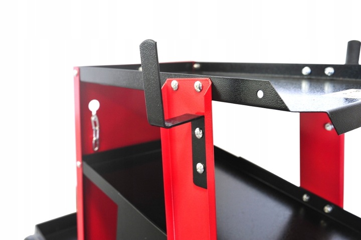 WÓZEK SPAWALNICZY Z SZUFLADAMI DO SPAWARKI MIGOMATU Z PÓŁKĄ NA BUTLĘ