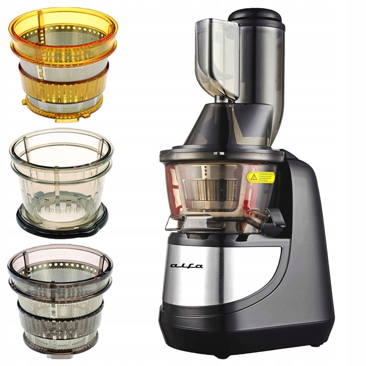 WYCISKARKA WOLNOOBROTOWA GRASS SOKOWIRÓWKA CZARNA MAX DUŻY OTWÓR BERLINGER