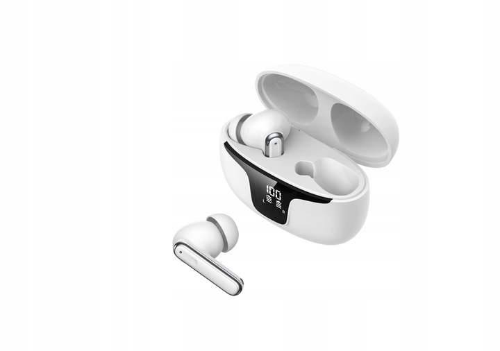 SŁUCHAWKI BEZPRZEWODOWE douszne TWS XY19 WODOODPORNE 2 mikrofony LED EKRAN