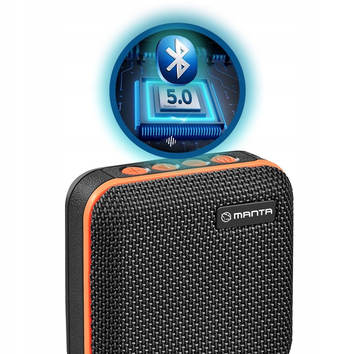 GŁOŚNIK BLUETOOTH Przenośny Bezprzewodowy z radiem MANTA SPK01GO MP3 USB FM