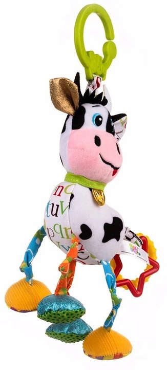 BaliBazoo Krówka CAESAR Zawieszka maskotka Sensoryczna z Wibracjami Gryzak
