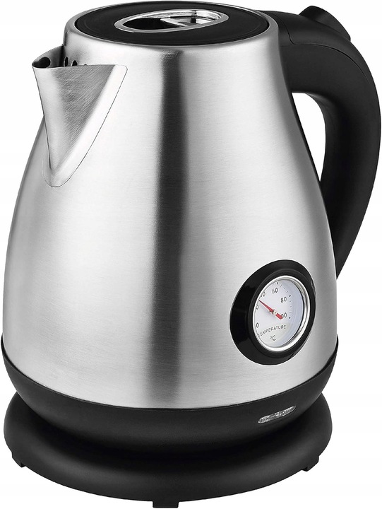 Czajnik elektryczny STAL NIERDZEWNA 1,7L 2000W TERMOMETR PODSTAWA 360°