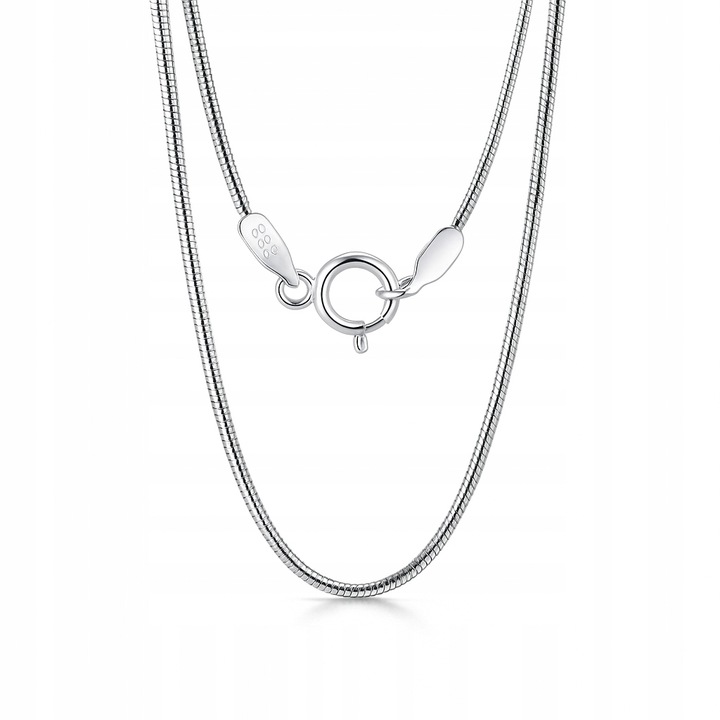 ŁAŃCUSZEK SREBRNY DAMSKI ŻMIJKA 60 CM NASZYJNIK CIENKI BŁYSZCZĄCY SREBRO