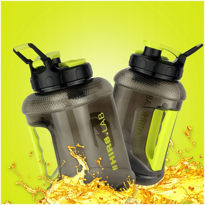 WATER JUG NA WODĘ BIDON BUTELKA Z MIARKĄ 1,89l WBUDOWANY POJEMNIK hiro