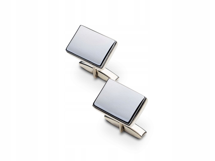 Spinki do mankietów spinki do koszuli srebrne 925 dla mężczyzn z hematytem