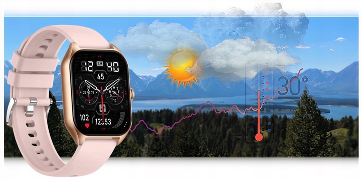 ZEGAREK SMARTWATCH RUBICON DLA DZIEWCZYNKI PREZENT NA KOMUNIĘ +TOREBKA