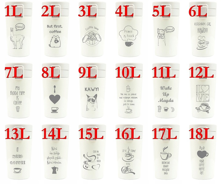 Kubek termiczny 300 ml prezent dla przyjaciółki TERMOS bidon +TWÓJ GRAWER