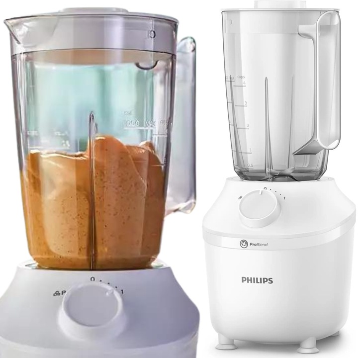 BLENDER KIELICHOWY PHILIPS HR2041/00 450W 1,9l KRUSZENIE LODU BIAŁY