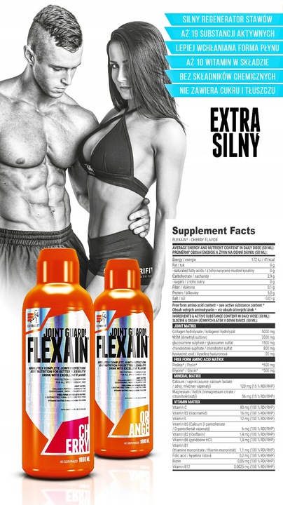 KOLAGEN NA STAWY COLLAGEN KOŚCI + MSM WITAMINA C KWAS HIALURONOWY DO PICIA