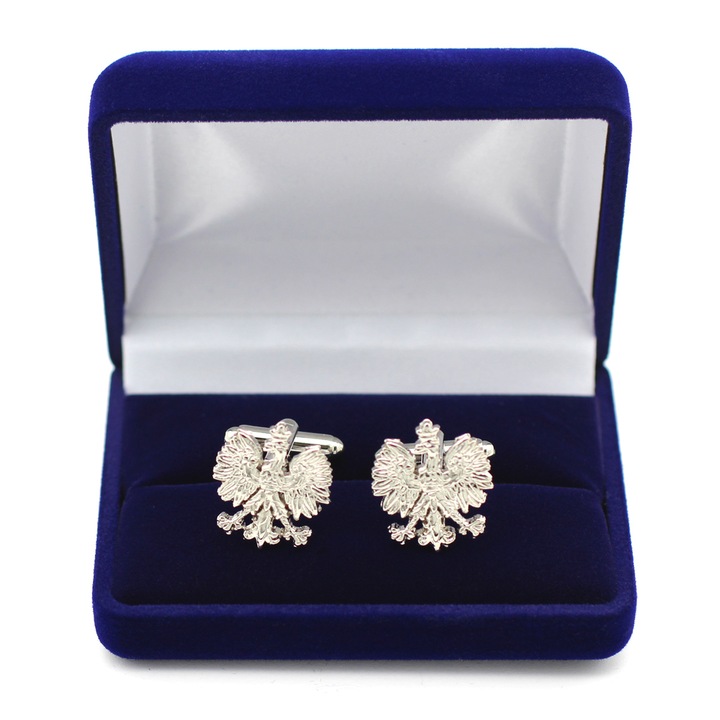 ORZEŁ POLSKI SPINKI DO MANKIETÓW z etui