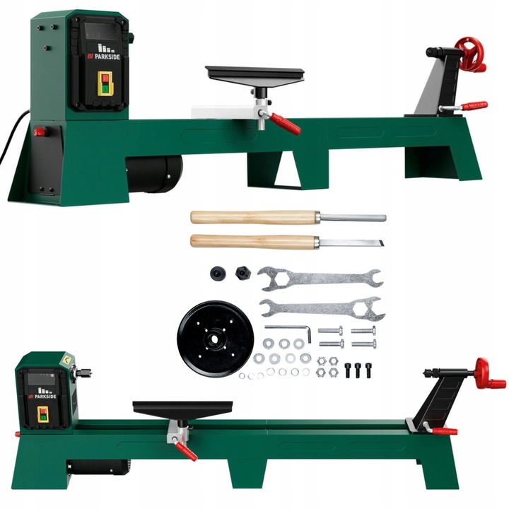 PARKSIDE PDB 100 B1 Mocna tokarka do obróbki drewna 400 W 2600 min zestaw