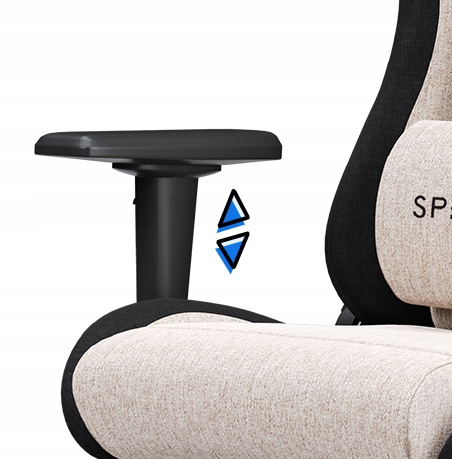 Fotel Gamingowy Materiałowy Obrotowy Biurowy Krzesło Gracza Kubełek Sense7