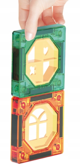 Magnetyczne Klocki Konstrukcyjne DIY 3D Tor Kulkowy Święcący 73 ELEMENTY