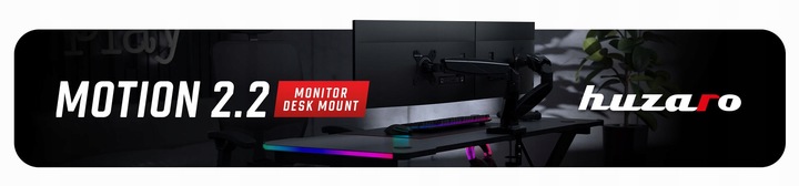 UCHWYT na 2 MONITORY TV LED LCD Biurkowy OBROTOWY 360° uniwersalny 15"- 27"