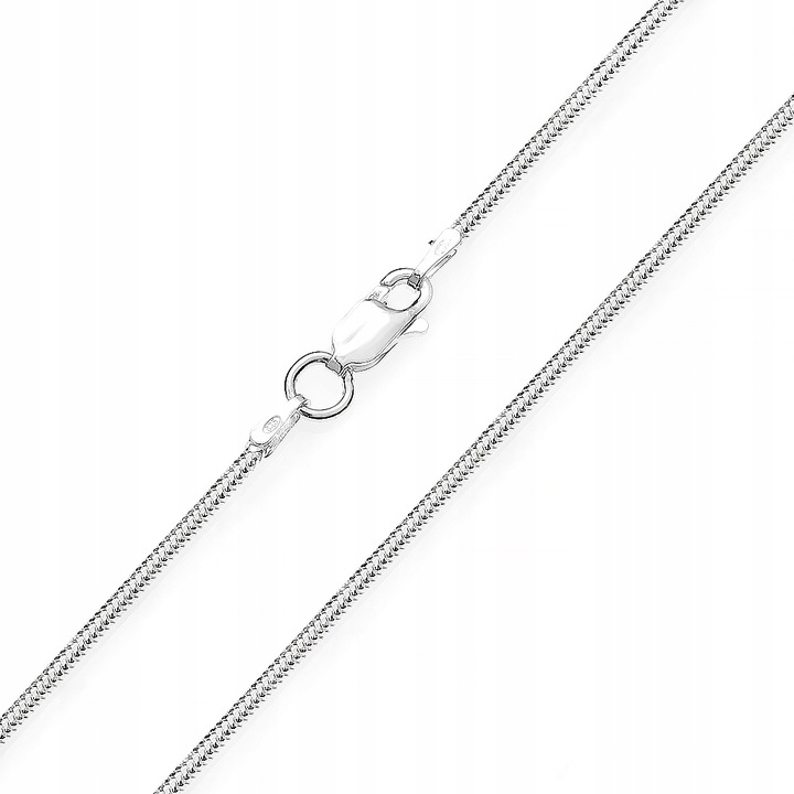 Łańcuszek srebrny pr. 925 Damska Srebrna Linka ŻMIJKA SNAKE | 50 cm x 2 mm