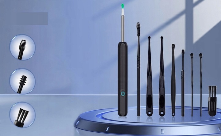 ZESTAW DO USUWANIA WOSKOWINY Z KAMERĄ 8 MEGAPIXELI HD 6 LED ENDOSKOP