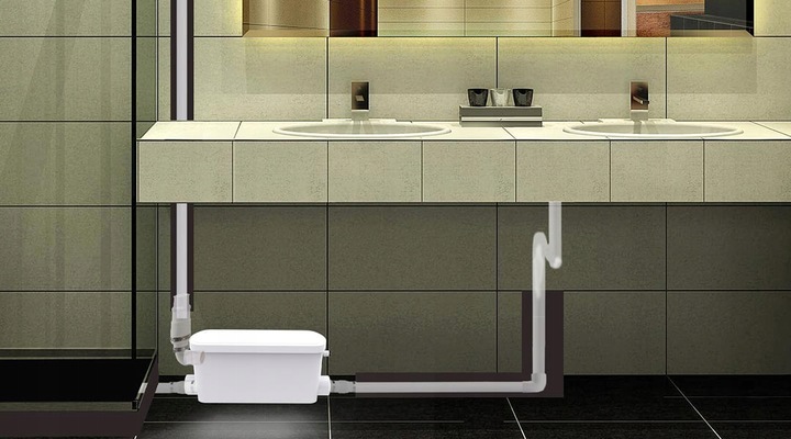 POMPA WC PRZEPOMPOWNIA PRYSZNIC UMYWALKA WANNA WATERMAN MINI