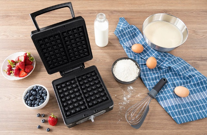 MOCNA Gofrownica RAVEN EG004BX 2 chrupiące gofry