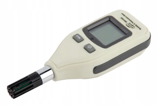 HIGROMETR WILGOTNOŚCIOMIERZ MIERNIK WILGOTNOŚCI I TEMPERATURY POWIETRZA LCD