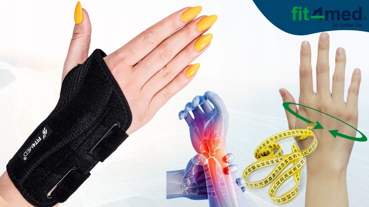 ORTEZA NADGARSTKA STABILIZATOR OPASKA ZESPÓŁ CIEŚNI WYGODNA DOBRZE USZTYWNI